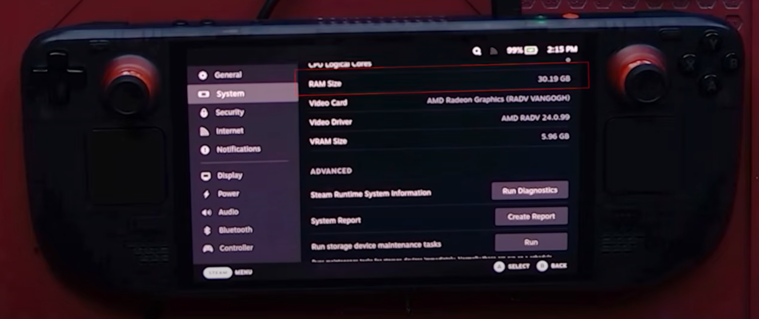 Steam Deck LCD and OLED 32GB RAM Upgrade